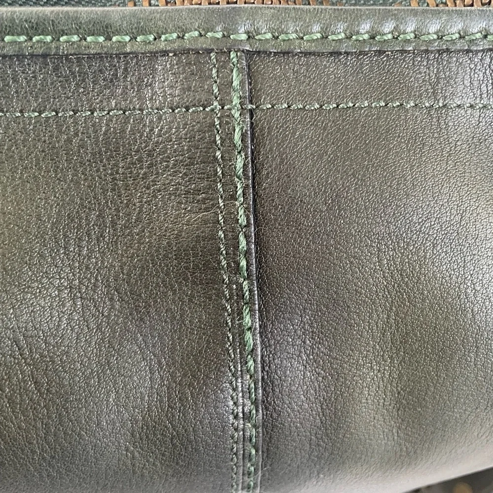 Coach XL 11423 Bleeker Tattersall Glass 💚 Green